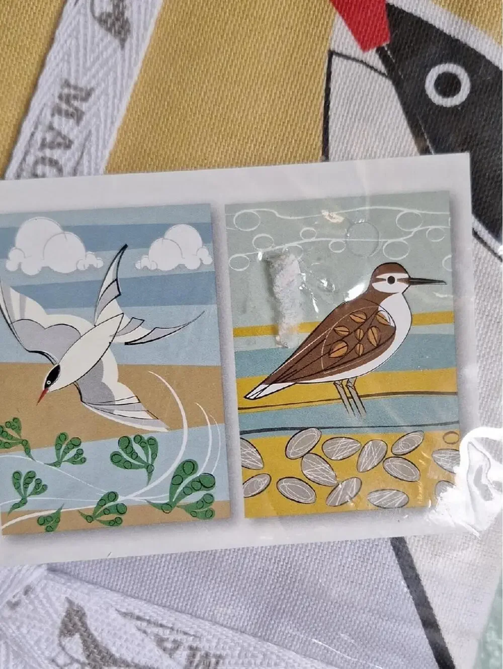Nwt Magpie Mark Greco Bird Tea Towels
